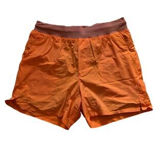 Ten Thousand Set Short 5" Orange Training Gym Run Shorts Men's Size Small